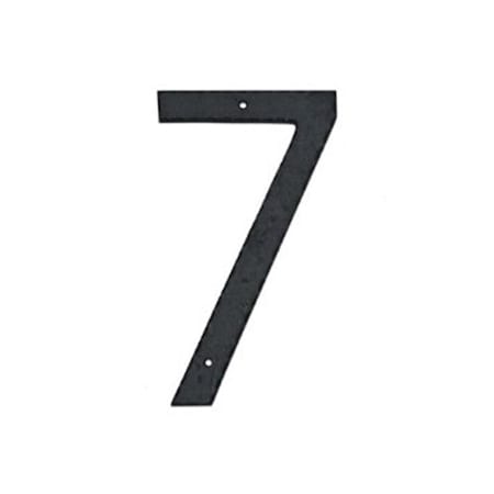 10 In Textured Modern Font Individual House Number 7